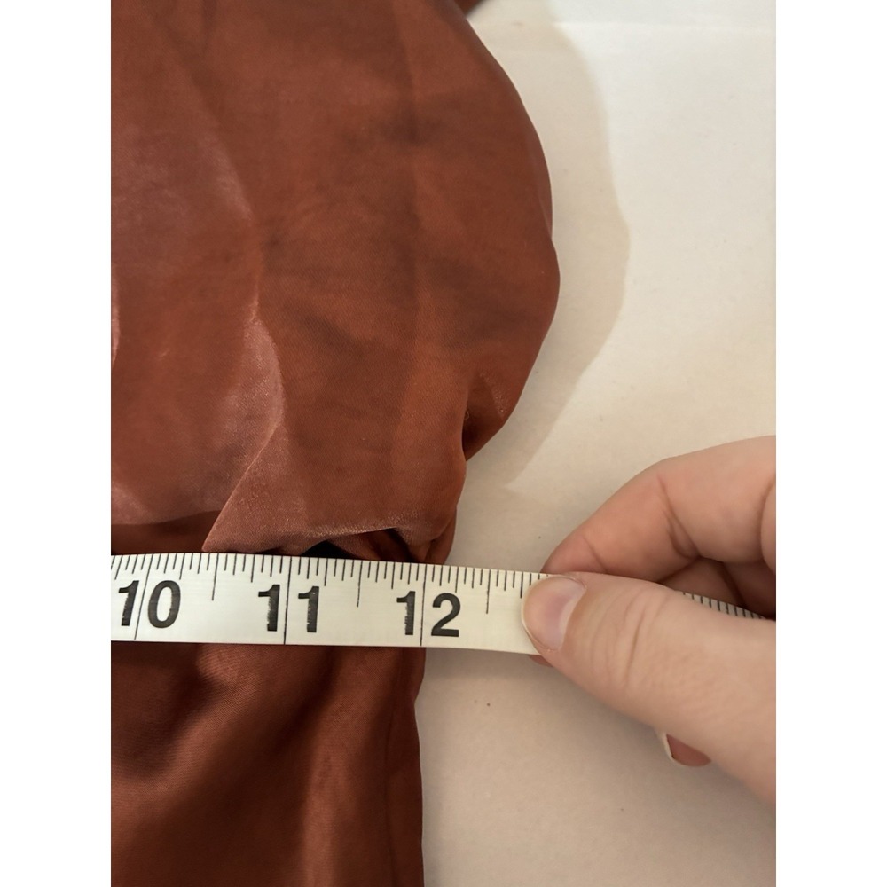 NEW! Lulus Satin Halter Maxi Dress Sz XS Brown Event Prom High Slit Open Back - Picture 9 of 11